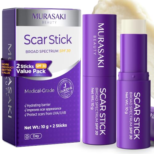 Silicone Scar Stick SPF 30 with Vitamin E - 10g x 2 Travel Sets - Scar Skin Care