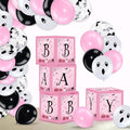 Halloween Balloon Decorations Set with Baby Boxes and Latex Balloons - Bat & Ghost Design
