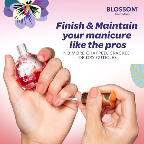Strawberry Scented Blossom Cuticle Oil for Nails - 0.5 Fl Oz - Natural Nail Care