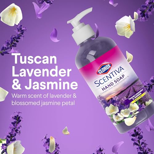 Liquid Hand Soap with Pump - Tuscan Lavender & Jasmine Scent, 14 Fl Oz, Pack of 2