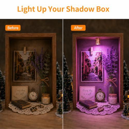 Mini RGB LED Lights Battery Powered for Crafts & Decorations - 12 Pack