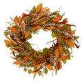 Fall Wreath for Front Door 22 Inch Autumn Wreath Home Decor Harvest