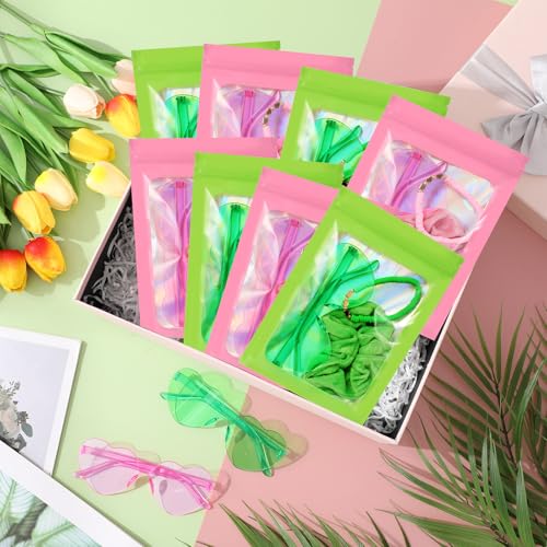 Bright Pink and Green Halloween Witch Party Favors Set - 48 Pieces