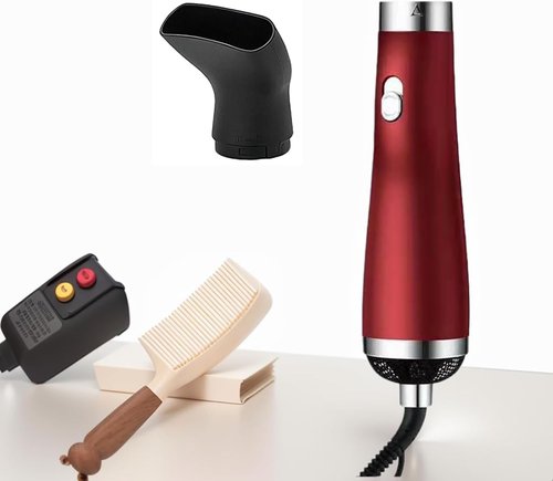 **Skiennix Portable Hair Dryer - High-Speed Travel Hair Dryer with Negative Ion Technology | 3 Heat/Speed Settings, Low Noise, Red**