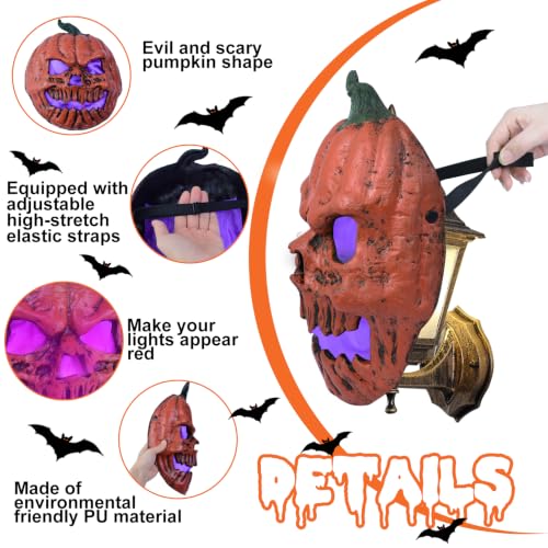Halloween Pumpkin Light Covers 2PCS Purple Outdoor Porch Decor - Variation of THIS listing