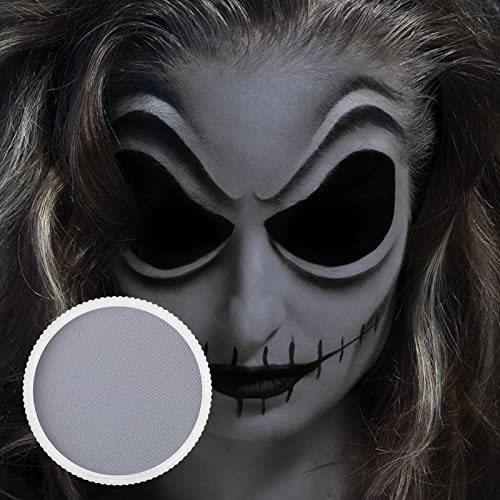Grey Face Paint Washable for Halloween Makeup - Light Grey A, 25g, Water Based, Full Coverage
