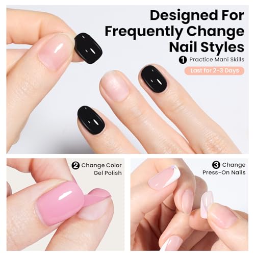 Peel Off Base Coat for Gel Nails - 15ml Air Dry No Lamp Needed