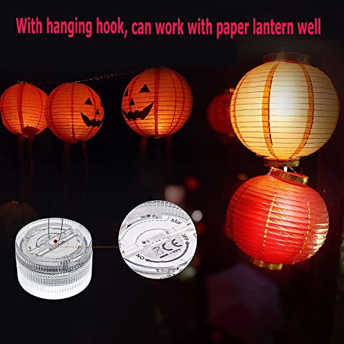 White Submersible Waterproof Halloween Pumpkin Jack O Lantern Lights - 20 Pack