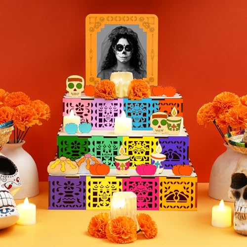 Dia De Los Muertos Ofrenda Altar Shadow Box - Wooden DIY Decor, Classic - Variation of THIS listing