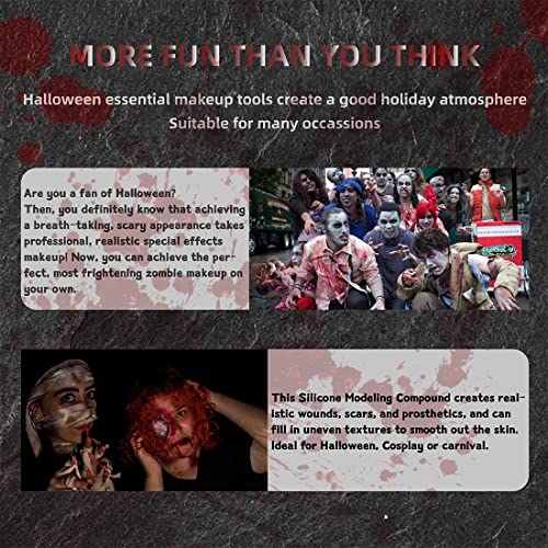 Silicone Special Effects Makeup Kit for Wounds & Scar Creation - 85g FX Prosthetic Supplies