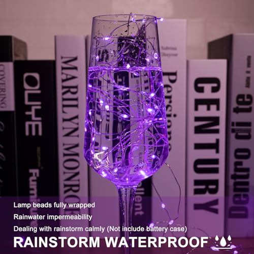 Purple Battery Powered Fairy Lights 6 Pack, 7ft 20LED String Decor