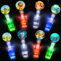 Animal Theme LED Finger Lights Set for Kids Party Favors - 24 Bright Projector Toys