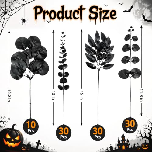 Artificial Eucalyptus Stems 100PCS Bulk Set - Faux Greenery for DIY Floral Arrangements & Home Decor