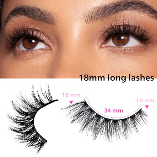 False Eyelashes 48 Pairs Wispy 3D Faux Mink Lashes - ZSN-036 (10-18mm)