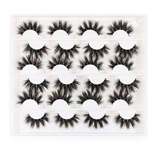 Dramatic False Eyelashes Fluffy High Volume Faux Mink 12 Pairs - Cruelty-Free