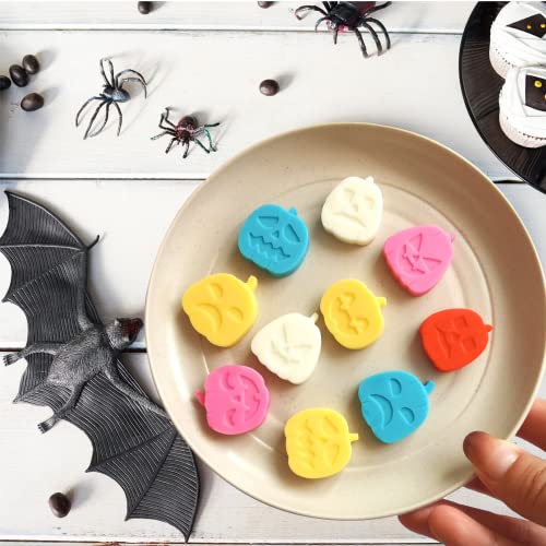 Orange Pumpkin Silicone Mold for Halloween Candy and Decor - Creepy & Cute Jack O Lantern Shape