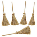 Halloween Mini Broom Decorations Set for DIY Crafts and Parties - 5 Pcs