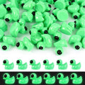 200 Pack Luminous Green Alien Duck Figurines for Party Favors and Decorations