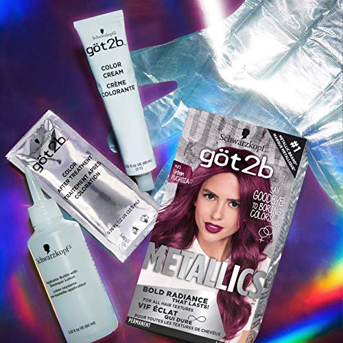 Permanent Metallic Hair Color - Urban Fuchsia | Long-Lasting Bright Shade