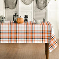 Halloween Tablecloth 60 x 84 Inch Rectangular Black and Yellow - Horaldaily