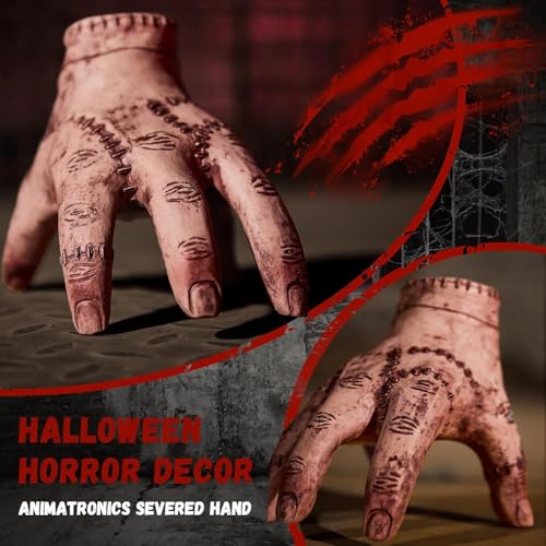 Halloween Crawling Zombie Hand Animatronic - Sound & Motion-Activated Horror Decor