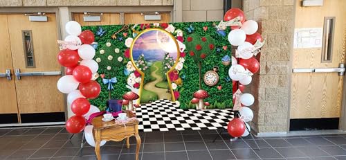 8x6FT Fairy Tale Castle Backdrop for Photography Kids Baby Shower Birthday Party Decorations