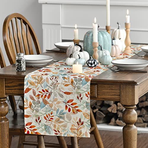 Artoid Mode 13x48 Inch Fall Table Runner - Beige Polyester Home Decor