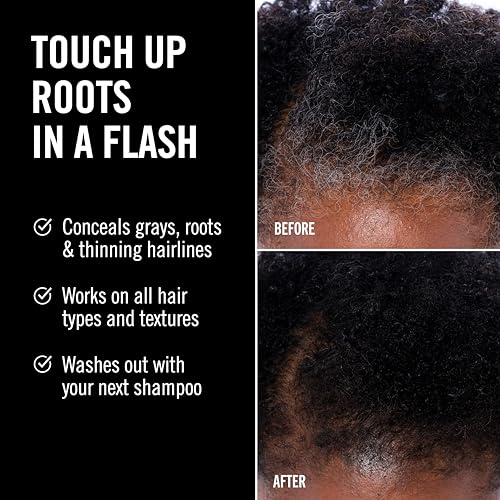 Gray Root Concealer Spray - Black, 2.5 oz - Instant Hair Coverage & Touch-Up