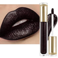 Long Lasting Waterproof Metallic Lipstick - Dark Mirage - Bold & Opaque