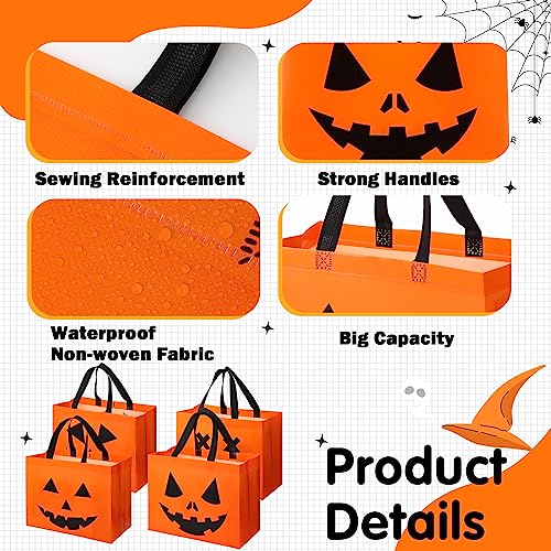 Halloween Treat Bags Pumpkin Gift Bags 48 Pcs Non Woven Tote - Variation of THIS listing