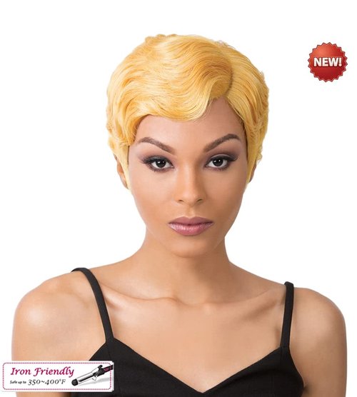 It's A Wig Synthetic Hair Wig Nuna (NDXBURG - NATURAL DARK EXTRA + BURGUNDY)