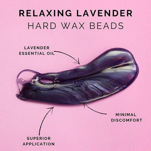 GiGi Hard Wax Beads for Hair Removal - Relaxing Lavender, Waxing Beads for Face, Body, and Sensitive Areas, 14 oz