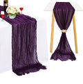36x10FT Purple Cheesecloth Table Runner - Rustic Wedding & Party Decor