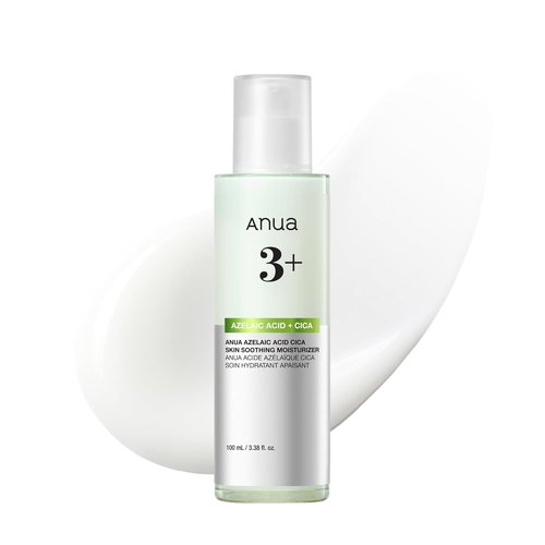 ANUA Azelaic Acid CICA Moisturizer - Lightweight Redness Relief for Acne Prone Skin | Fragrance Free, 3.38 fl oz