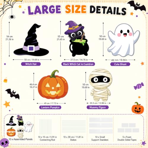 Halloween Baby Shower Decorations - 5 Little Boo Photo Props - Variation of THIS listing
