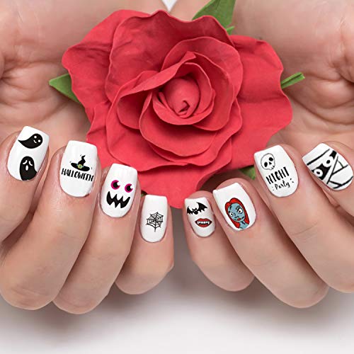 Halloween and Fall Nail Art Decals - 1000+ Self-Adhesive Stickers for Manicure & Pedicure