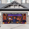 Halloween Candy Shop Garage Door Banner Decorations - 16x7ft, Festive Outdoor Holiday Decor