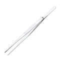 12 Inch Tweezers Stainless Steel Straight Serrated Tip, Precision Cooking Plating Tweezer Tongs, Reptile Feeding Aquarium Aquascaping, Repairing Garden Craft Tool
