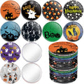 Spooky Halloween Compact Mirror Set - 20 Pack, 2.75 Inch Makeup Mirrors