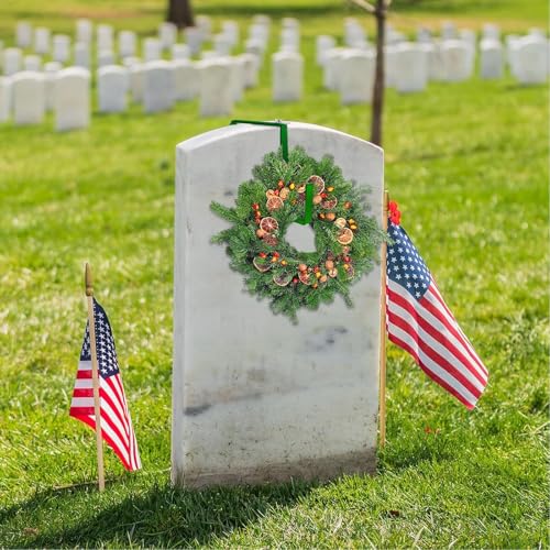 Adjustable Cemetery Wreath Hooks - Over the Door Grave Decorations, 2 Pack