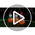 3-Piece Inflatable Outdoor Scarecrow & Pumpkin Halloween Yard Decoration with Lights - Fall Lawn Decor