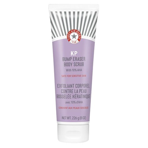 First Aid Beauty KP Bump Eraser Body Scrub - 10% AHA Exfoliator for Keratosis Pilaris | 8 oz