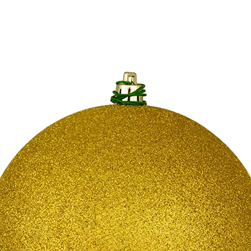 Medallion Gold 6-Inch Ball Ornament Set - Shatterproof Plastic, 4 Finishes - Variation: Medallion Gold