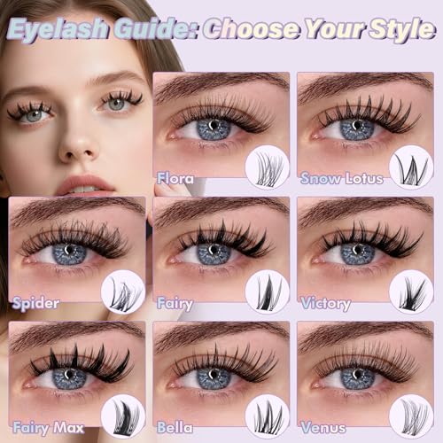 Spider Breeze Lash Clusters - Kim K Style D Curl Eyelash Clusters (Variation of Spider Lash Cluster)
