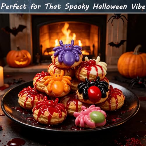 Halloween Spider Silicone Mold for Candy, Resin & Baking - 8 Cavities