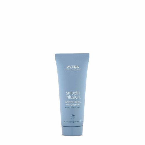 Aveda Smooth Infusion Perfectly Sleek - Heat-Activated Styling Cream for Curly & Coily Hair | Frizz & Humidity Protection | Silicone-Free, 97% Naturally Derived