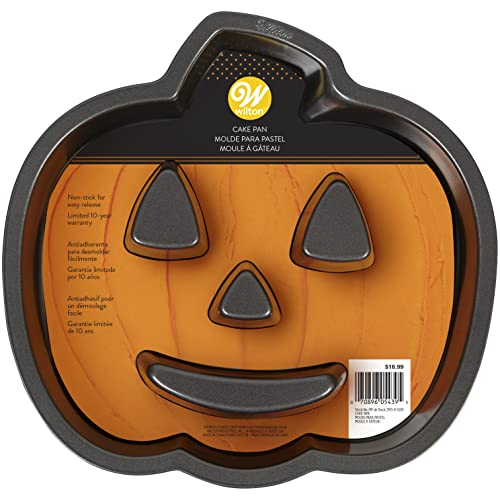 11-Inch Jack-O-Lantern Fluted Cake Pan for Halloween and Holiday Baking
