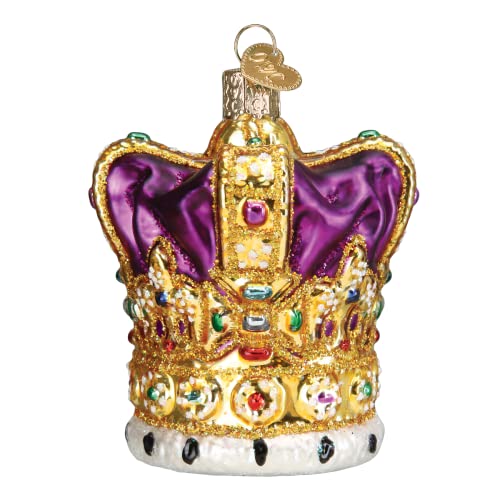 Royal Crown Christmas Ornament - Handcrafted Glass Holiday Tree Decoration