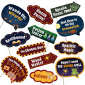 Wizard Party Photo Booth Props Set – 12 Magical Fantasy Birthday Decorations
