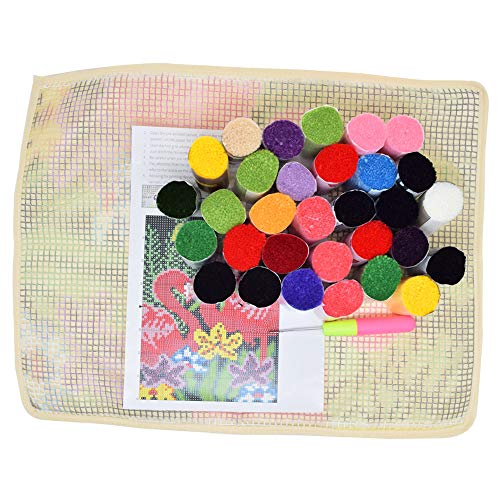 Latch Hook Kit for Adults & Beginners - Ghost Pattern, 20.5x15 Inch Home Rug Craft
